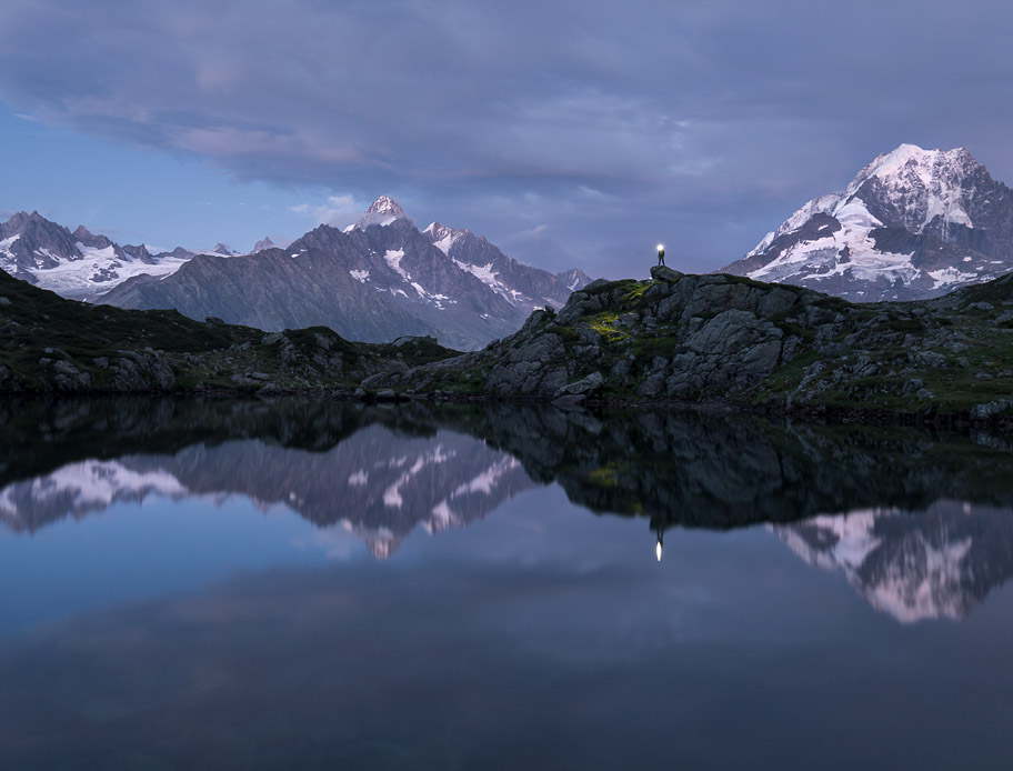 Alpines Abenteuer in den französischen Alpen. landschaftsfotografie