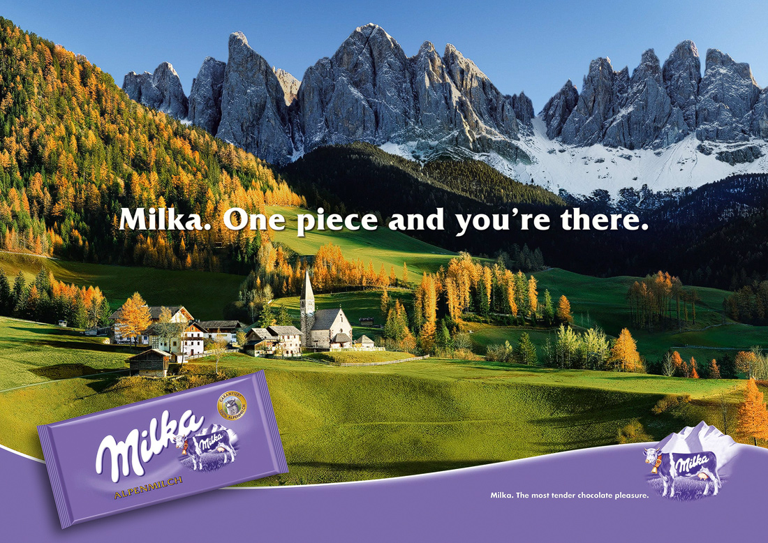 Plakatwerbung Milka