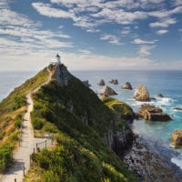 Nugget Point Leuchtturm, Otago, Südinsel, Neuseeland