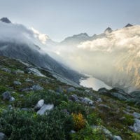 Grimselsee, Schreckhorn, Grimselpass, Berner Oberland, Schweiz