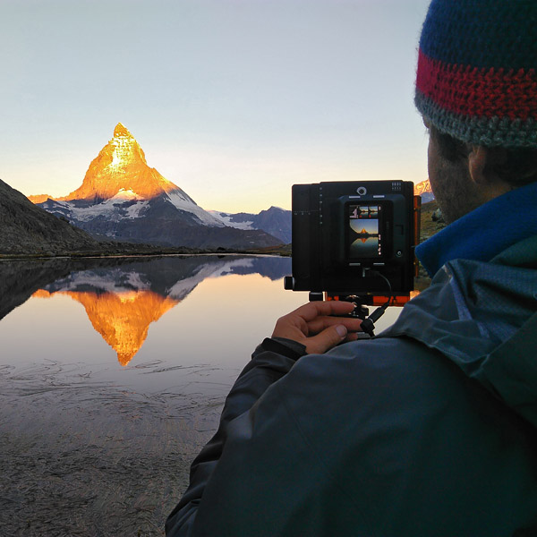 Die Arca einsatzbereit in den Alpen. Rainer Mirau Fotograf