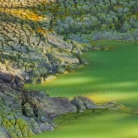 Devil's Bath, Schwefel, Wai-O-Tapu Thermal Wonderland, Bay of Plenty, Nordinsel, Neuseeland